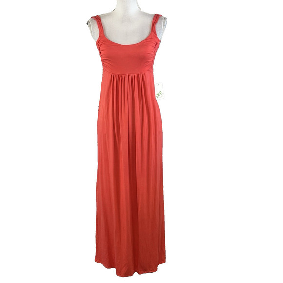 Fresh Produce ME Malibu Maxie Dress Sunrise size Extra Small Coral Jersey Beach - Picture 1 of 15